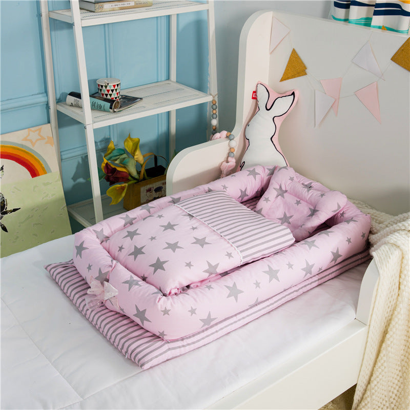 Crib Anti-pressure Newborn Foldable Portable Crib Middle Bed Baby Infant Mattress Bionic Travel Bed
Cuna antipresión para recién nacido, cuna portátil plegable, cama media, colchón para bebé, cama de viaje biónica